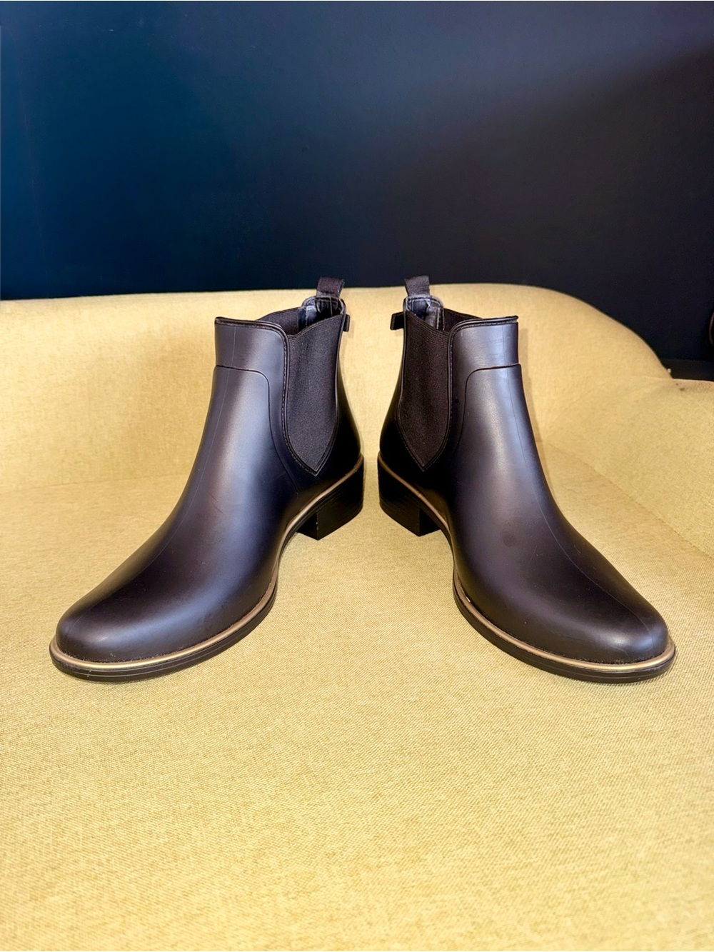 Kate Spade Classic Black Chelsea Rain Boots - Women